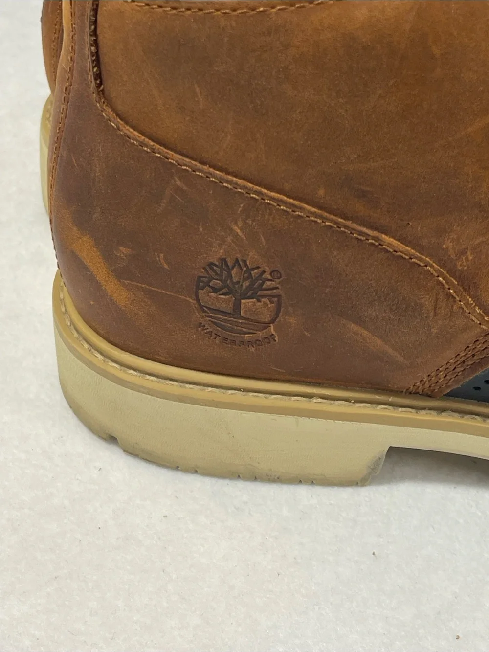 Timberland Waterproof Duck Chukka Boots Men’s 9.5 Brown Black Leather Ortholite